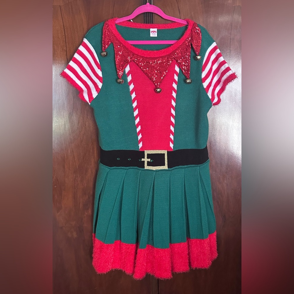 Holiday Time women’s size 20 Festive Elf Costume LIKE NEW